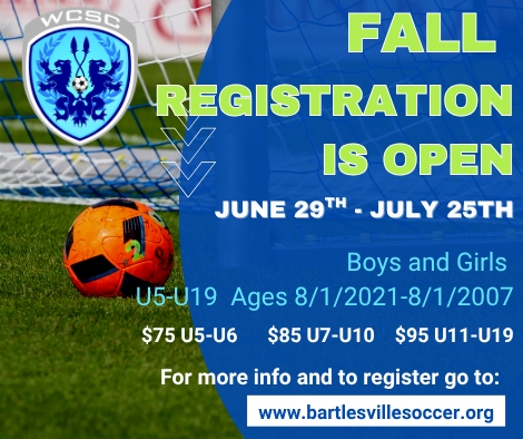 FALL 2026 REGISTRATION is now OPEN